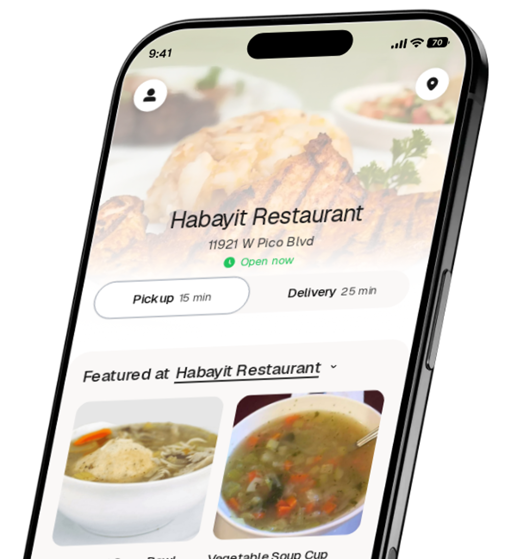 Habayit Restaurant app preview